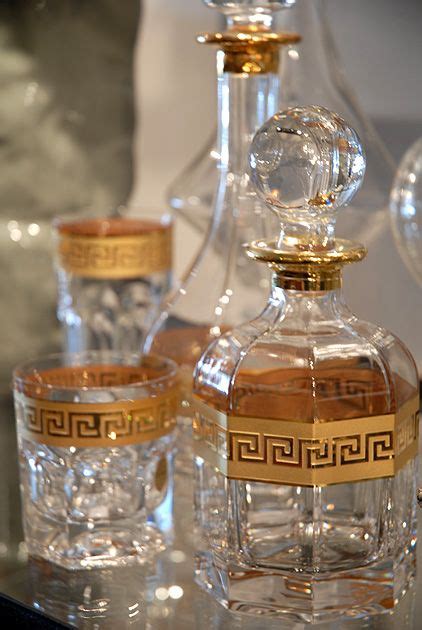 versace decanter set|Glassware Collection .